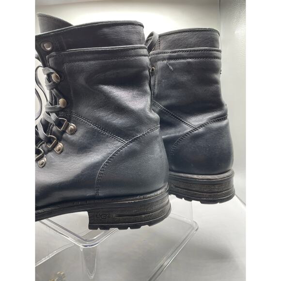 UGG Ruggero Lace Up Leather Mens Discontinued Boots 10 - Picture 5 of 10